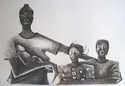 Archival artwork by Lionel Lofton from the Seven Voices exhibition