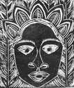 Archival artwork by Margaret T. Burroughs from the Seven Voices exhibition