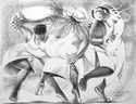 Archival artwork by Charles Criner from the Seven Voices exhibition