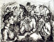 In The Bus, 1947. — Women Printmakers exhibition